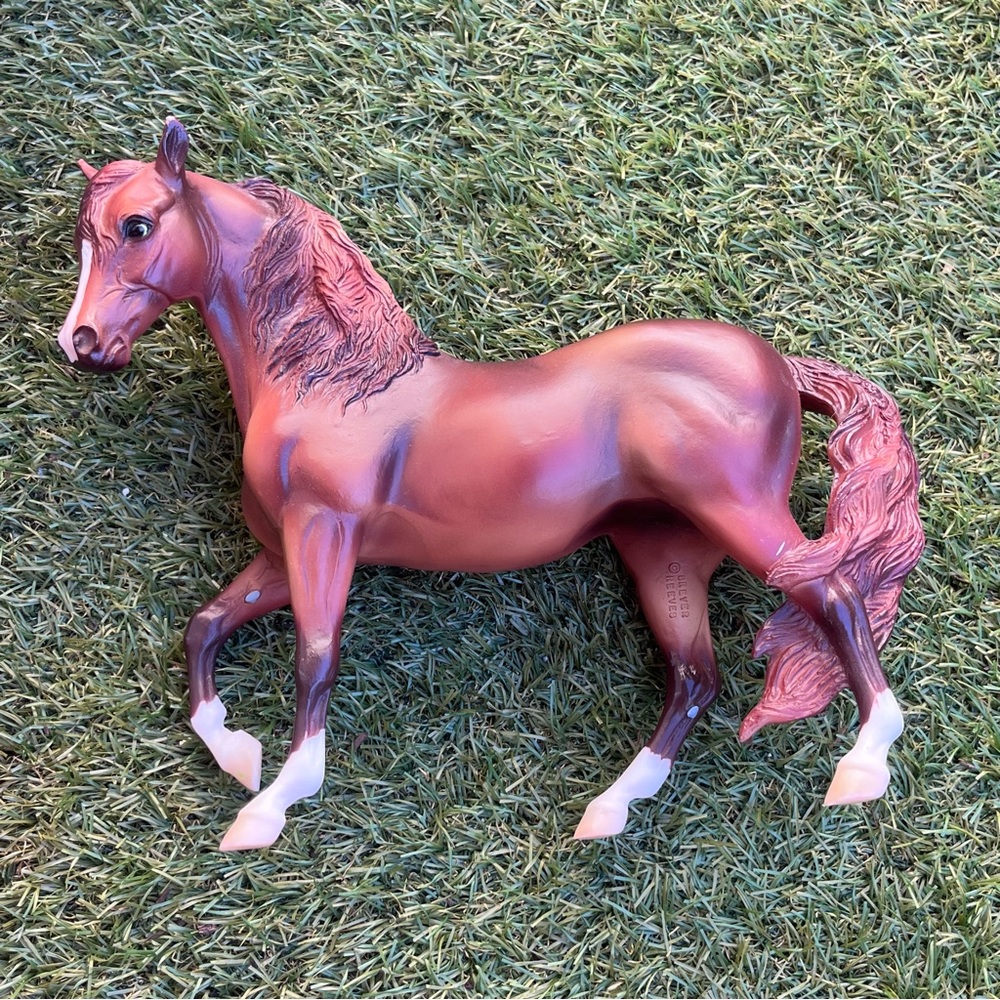 Breyer Brown and White Horse Decor Figurine